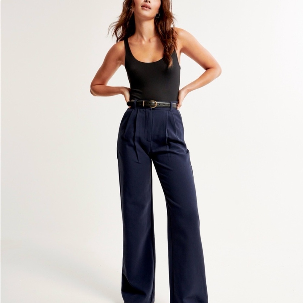 Abercrombie Sloan Tailored Wide Leg Pants
